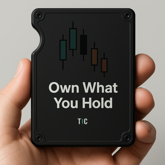 Own What You Hold™ Wallet – Metal Forex & Crypto Card Holder
