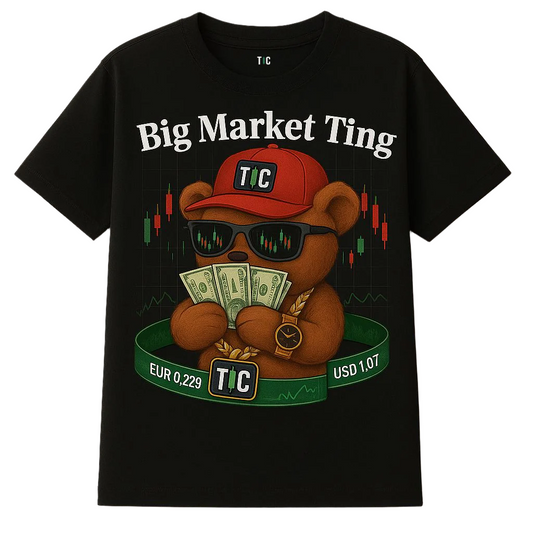 Big Market Ting forex trader t-shirt black