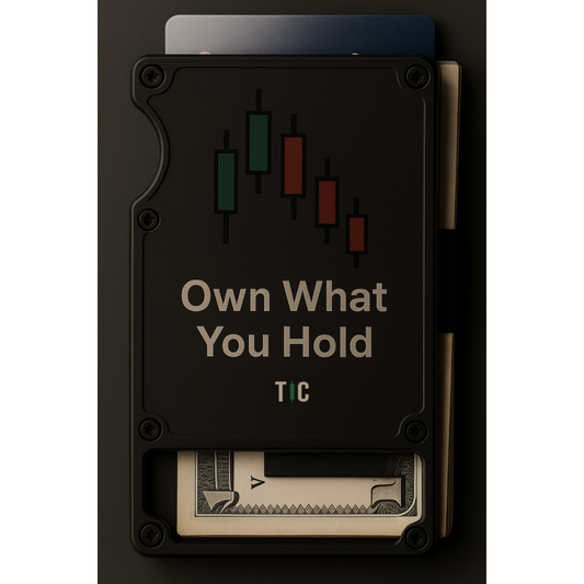 RFID-blocking card holder for stock market and crypto traders